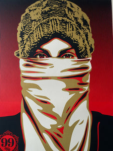 Shepard Fairey (Obey) - Occupy Protester- 2012