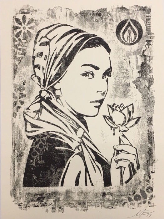 Shepard Fairey ( Obey ) - Natural spring Damaged - Edition of 400
