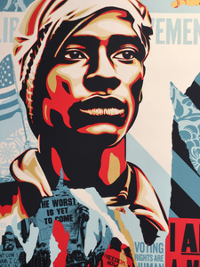 Shepard Fairey dit Obey - Voting Rights Are Human Right - Edition of 550
