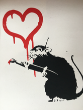 Charger l&#39;image dans la galerie, West Country Prince - Love Rat  - Banksy Copie