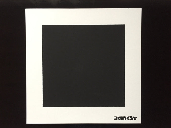 Not Not Banksy - Black Square witch Black Square - Edition 200