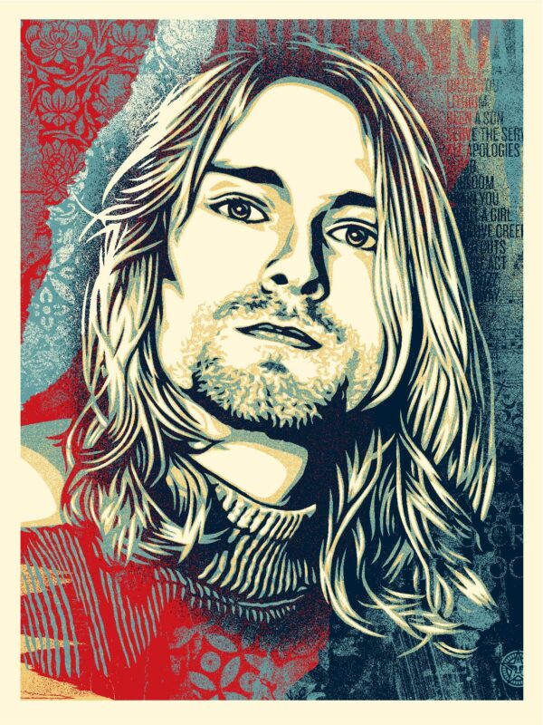 Shepard Fairey ( Obey ) - Kurt Cobain – Endless Nameless - Edition of 650