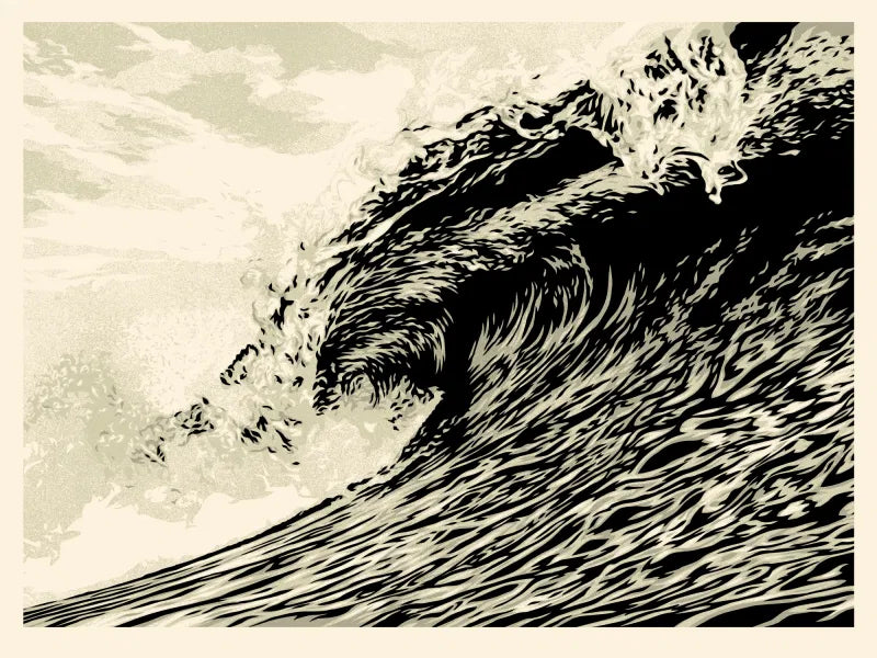 Shepard Fairey (Obey) - WAVE OF DISTRESS (SEPIA) - 2021