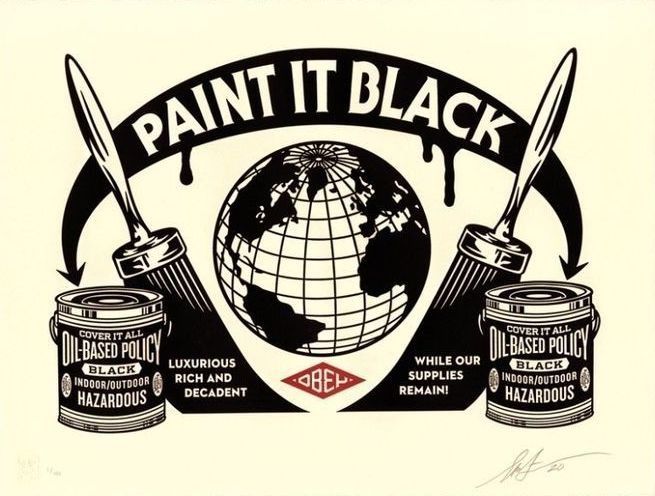 Shepard Fairey ( Obey ) - Paint It Black - Edition of 450