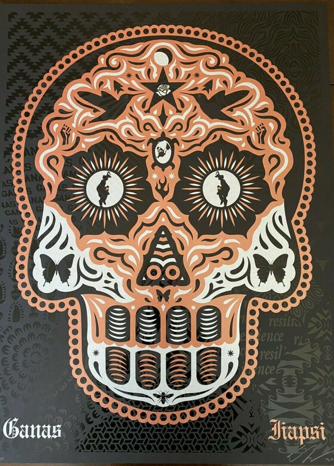 Ernesto Yerena - Yaqui Day Of The Dead Copper Silver  - Edition Of 300