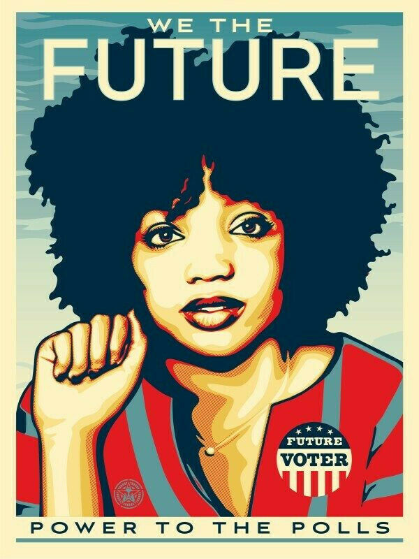 Shepard Fairey ( Obey ) - Power To The Polls - Edition Offset